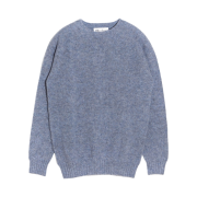 Harley of Scotland Shaggy Dog Crewneck Sweater Stardust