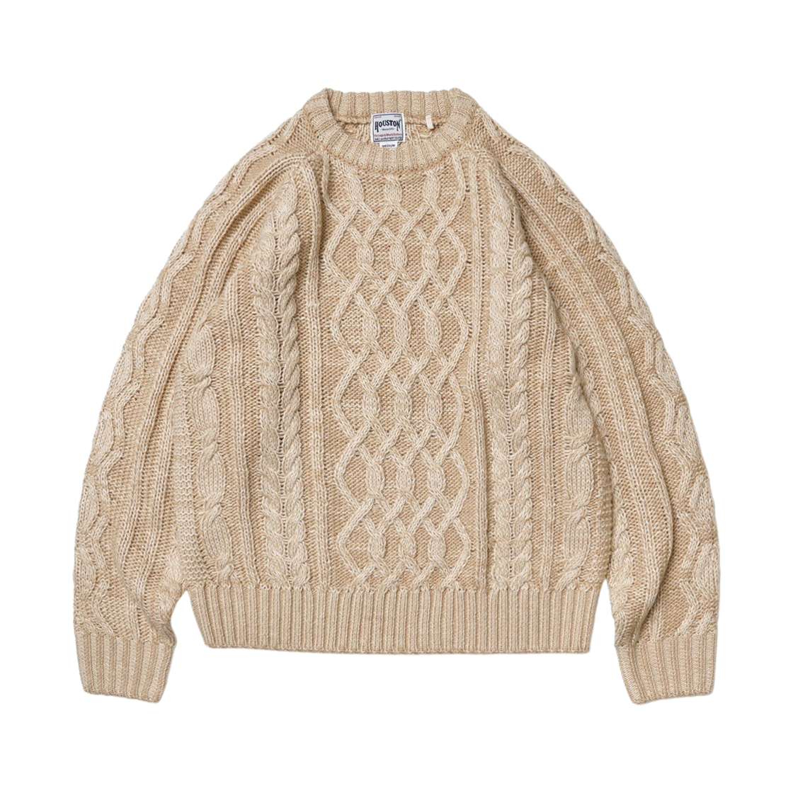 22149NT Houston Japan Rough Gauge Knit Sweater Natural 22149NT