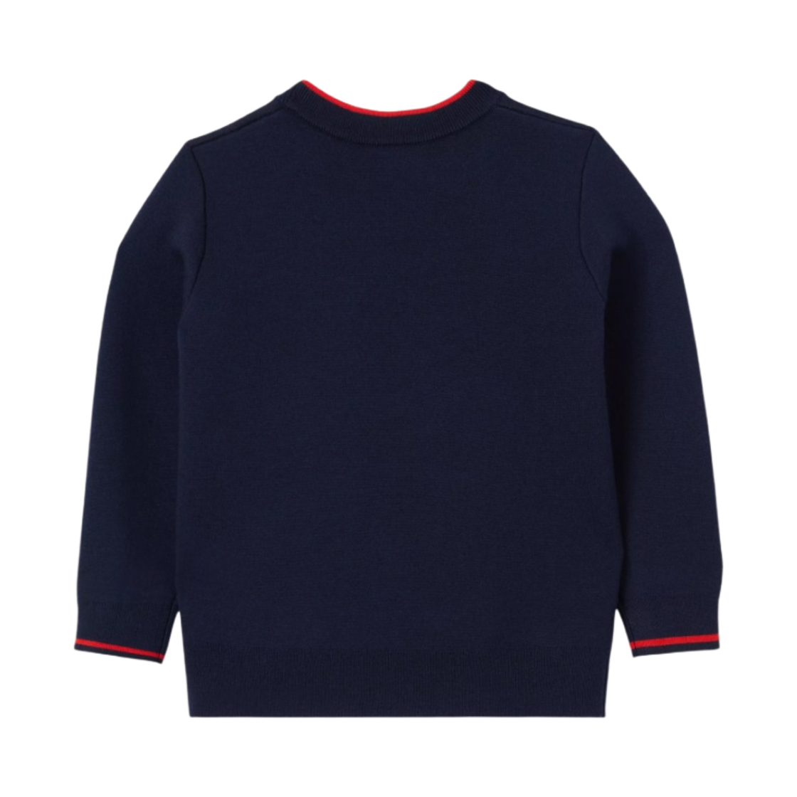 (키즈) 버버리 토마스 베어 자카드 울 블렌드 스웨터 네이비((Kids) Burberry Thomas Bear Jacquard Wool Blend Sweater Navy) - 2