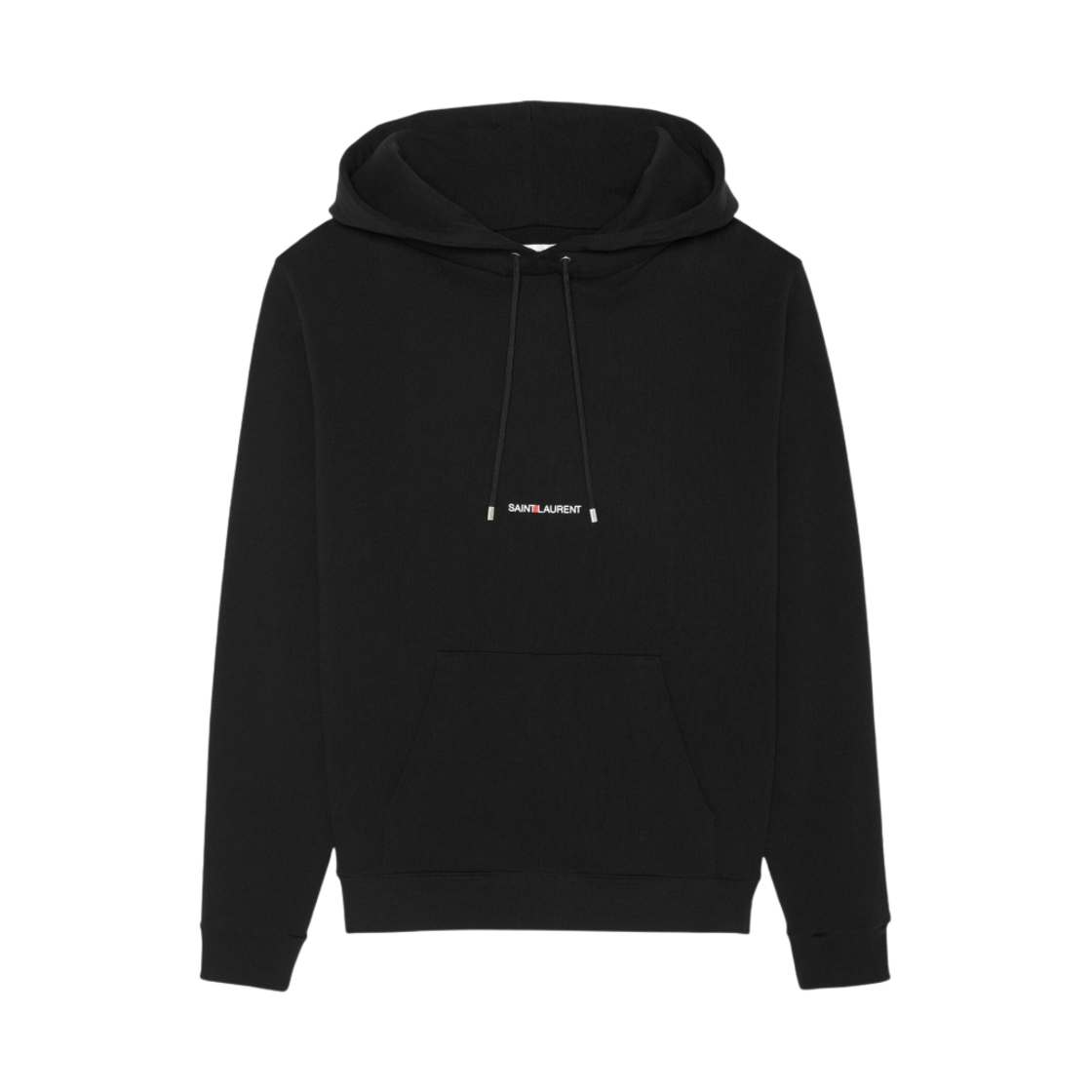(W) 생로랑 리브 고쉬 로고 후드 블랙((W) Saint Laurent Rive Gauche Logo Hoodie Black)
