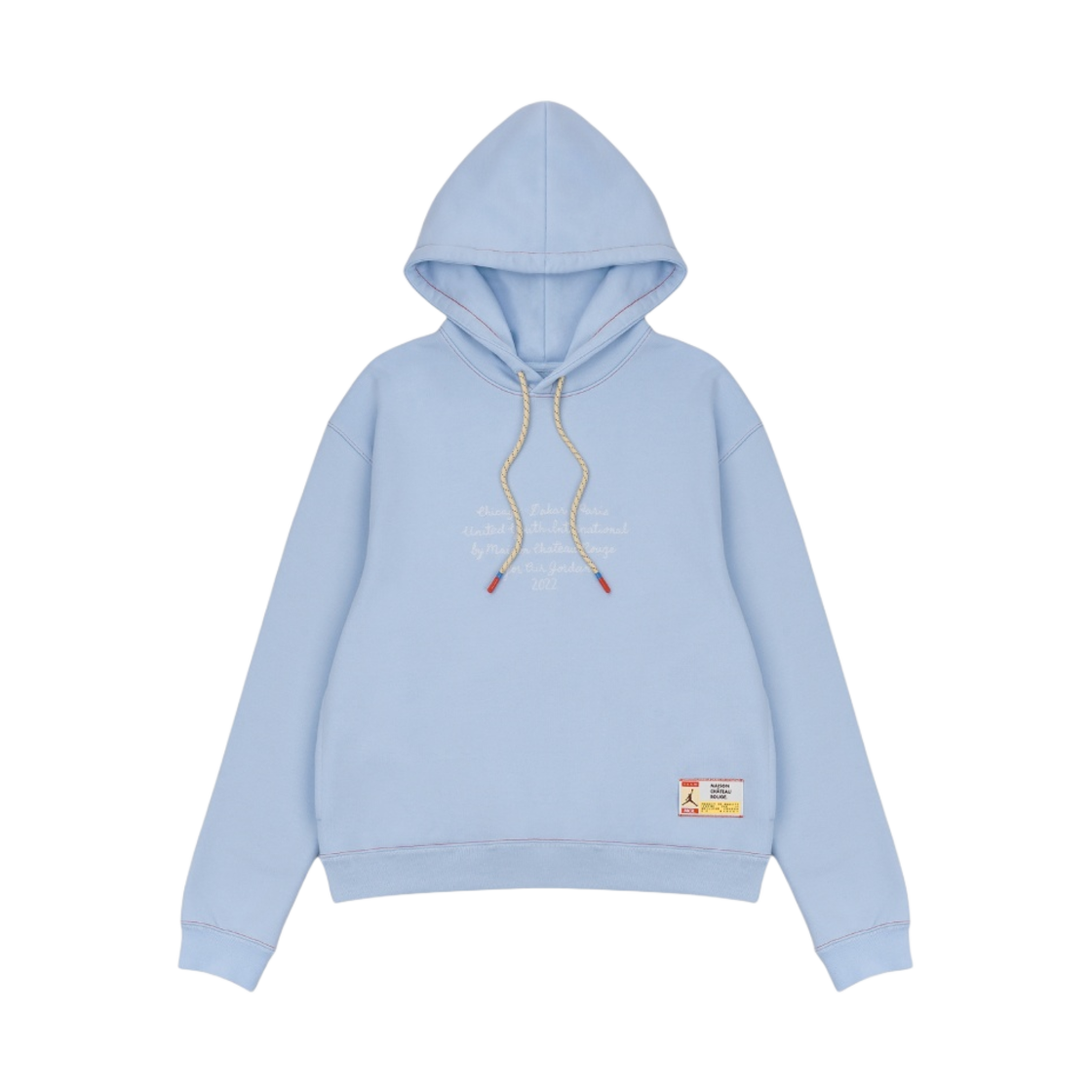 DJ9773-447 Jordan x Maison Chateau Rouge Fleece Hoodie Celestine Blue - Asia