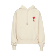 AMI de Coeur Hoodie Off White - Ssense Exclusive