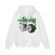 Stussy Roll The Dice Hoodie White
