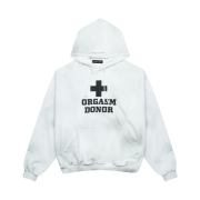 Project G/R Orgasm Donor Hoodie Dirty White