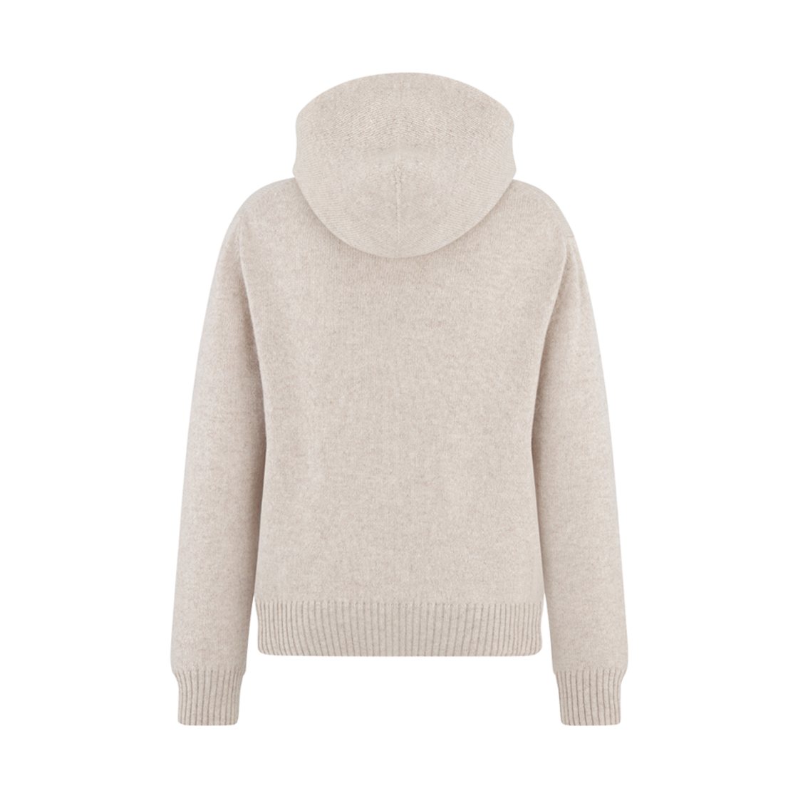 313M658AT474-C180 Dior Christian Dior Cashmere Jersey Couture Hooded Sweatshirt Beige - #2