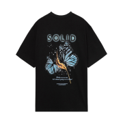 Solid Homme Butterfly Graphic T-Shirt Black - 23SS