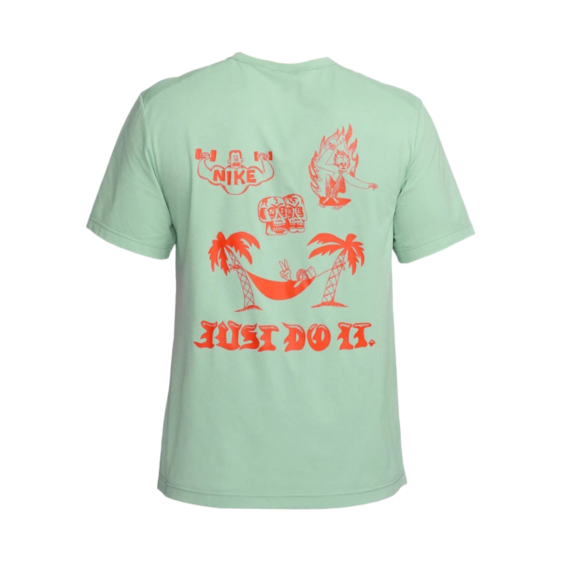 나이키 드라이핏 UV 하이버스 피트니스 탑 미네랄 - 아시아(Nike Dri-Fit UV Hyverse Fitness Top Mineral - Asia)