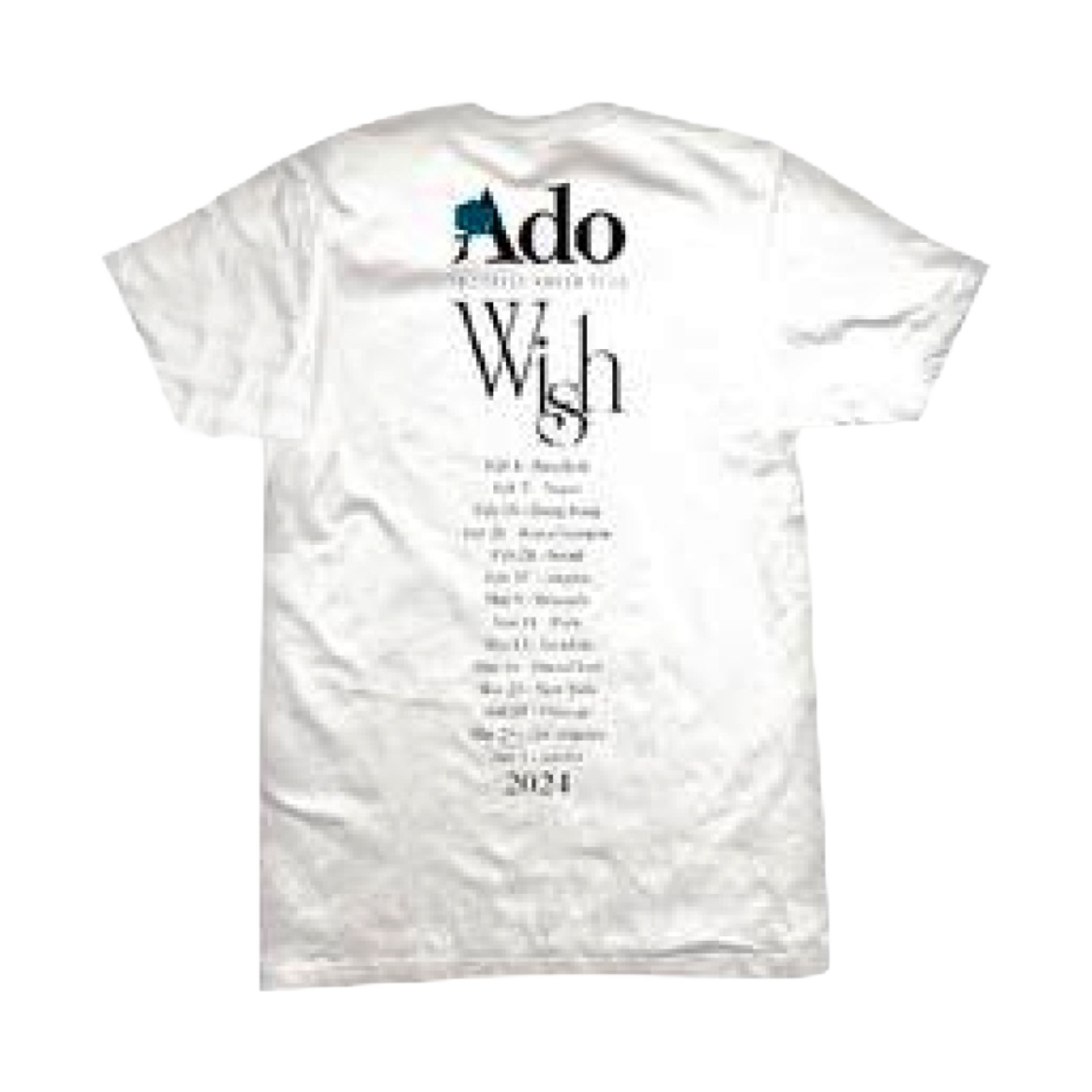 Ado Wish Tシャツ ホワイト S Ado Wish Tシャツ White XLサイズ