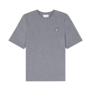 (W) Maison Kitsune Bold Fox Head Patch Comfort T-Shirt Medium Grey Melange