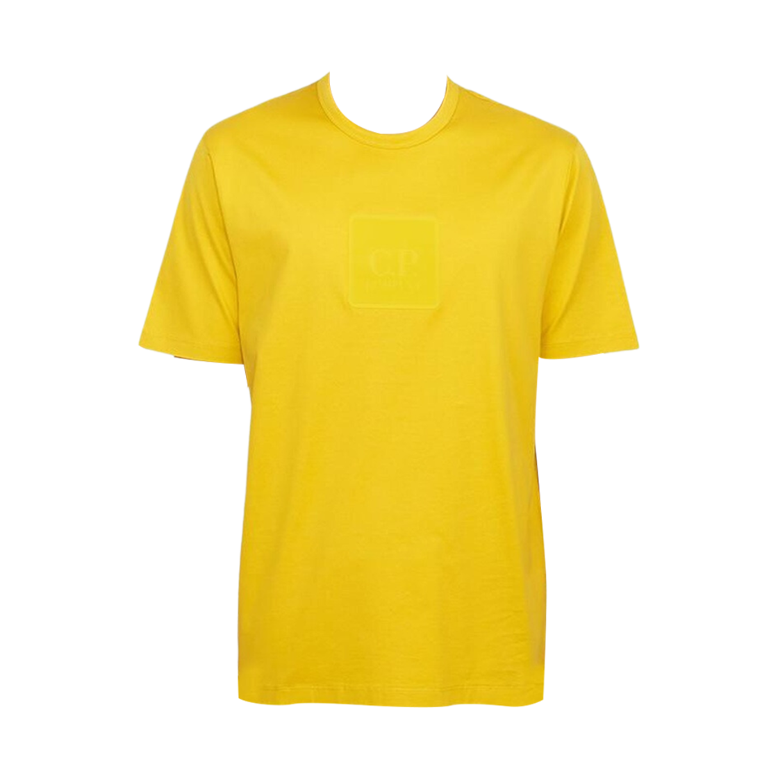 16CLTS197A006370W224 C.P. Company Metropolis Series Mercerized Jersey Logo Badge T-Shirt Mustard - 24SS