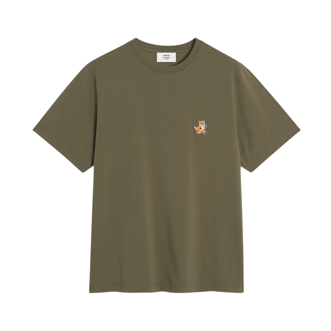 메종 키츠네 스피디 폭스 패치 컴포트 티셔츠 베이 리프(Maison Kitsune Speedy Fox Patch Comfort T-Shirt Bay Leaf)