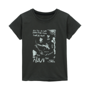 Vacant Archive Evan Artwork T-Shirt Charcoal
