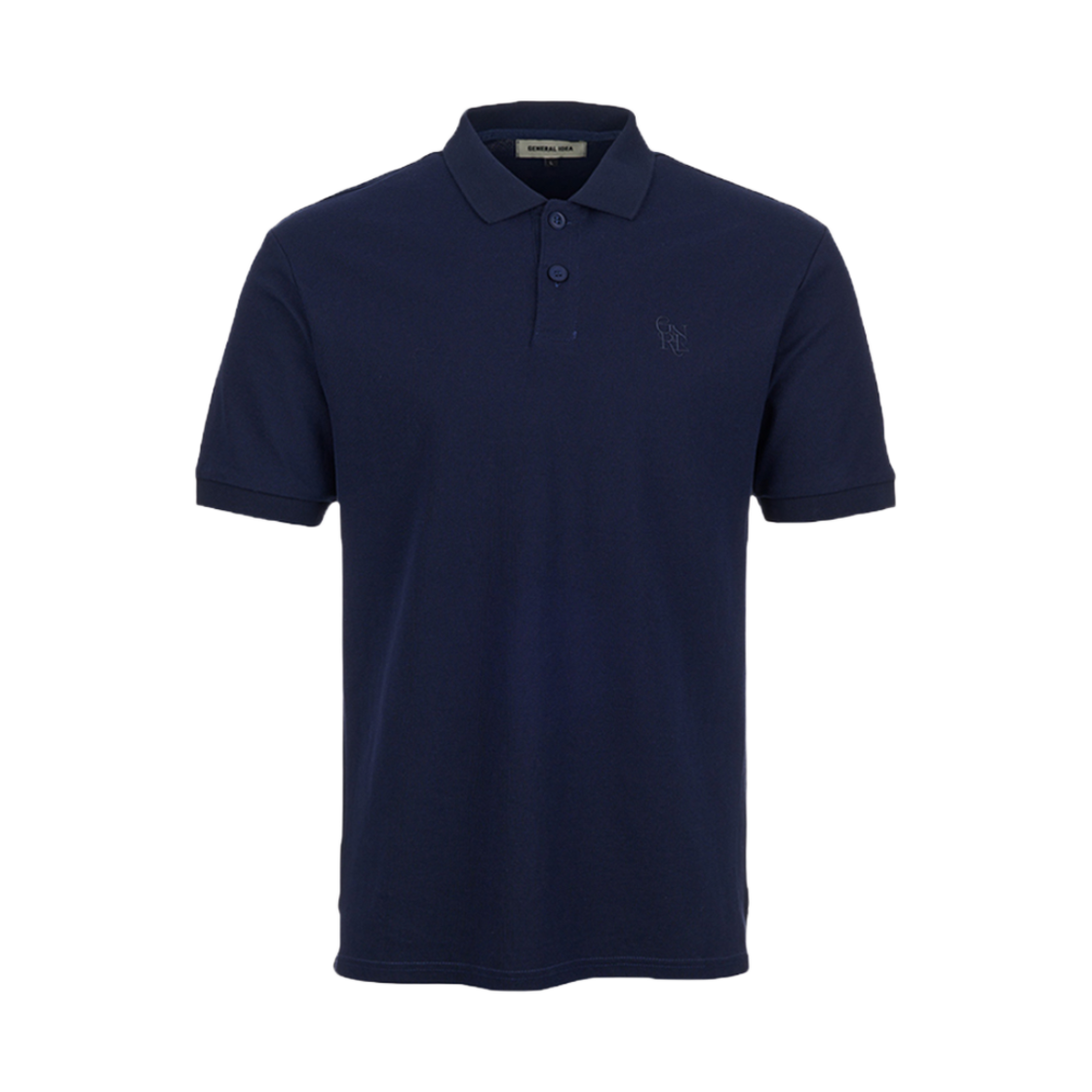 제너럴아이디어 유니섹스 솔리드 폴로 반팔 티셔츠 네이비