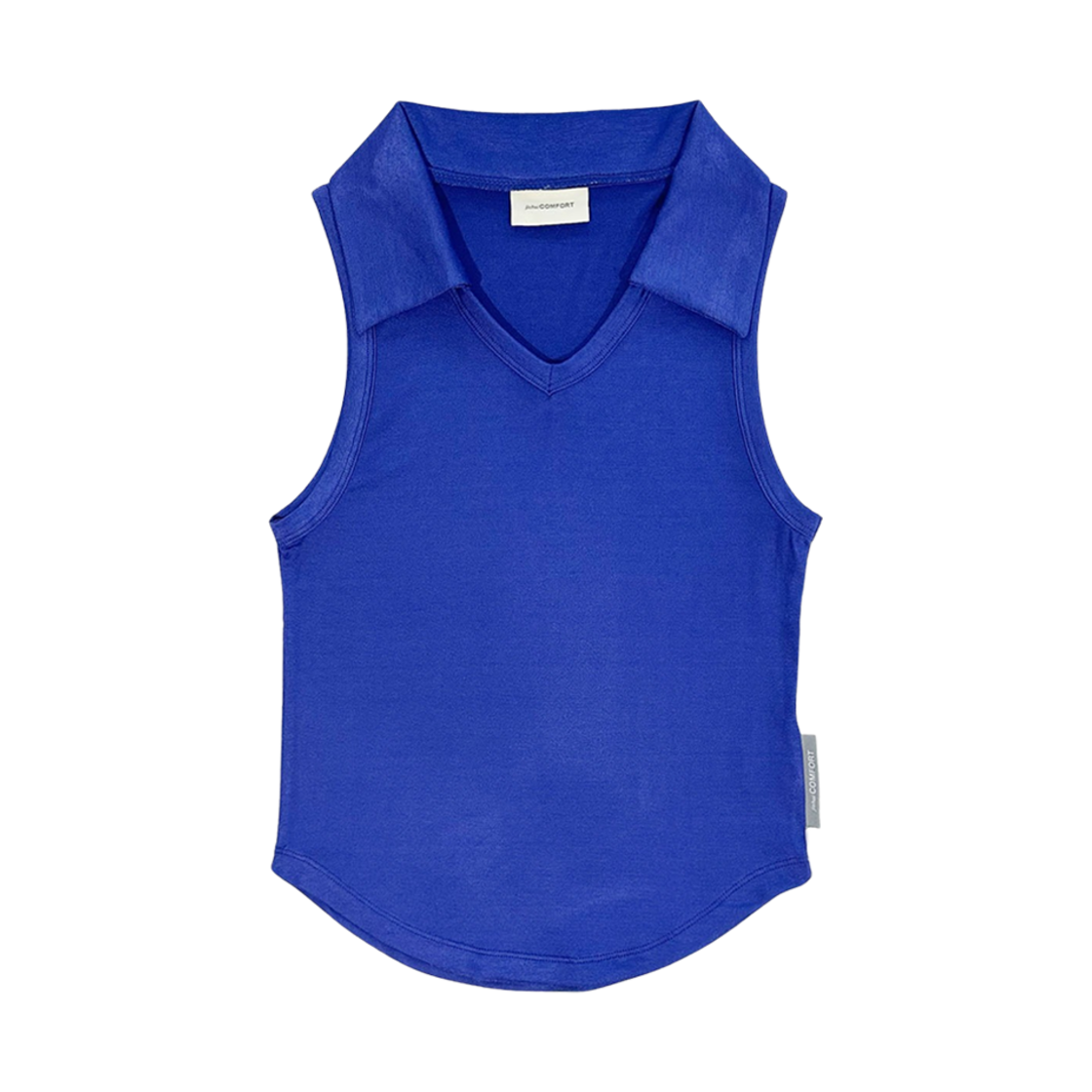 (W) 지초이 칼라 슬리브리스 블루((W) Jichoi Collar Sleeveless Blue)