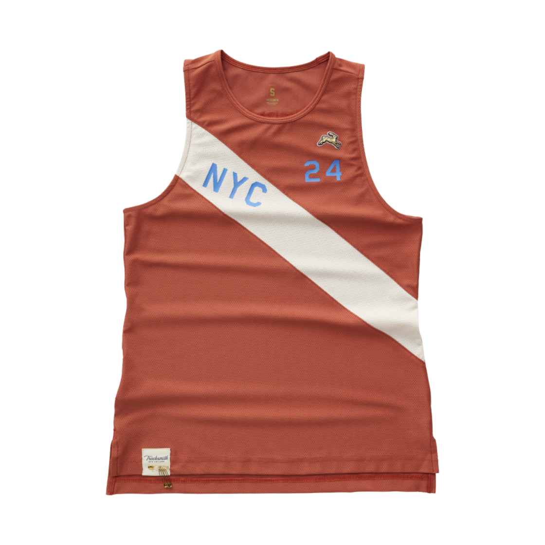 WT613NYC2401TCAW (W) Tracksmith New York Singlet Terracotta