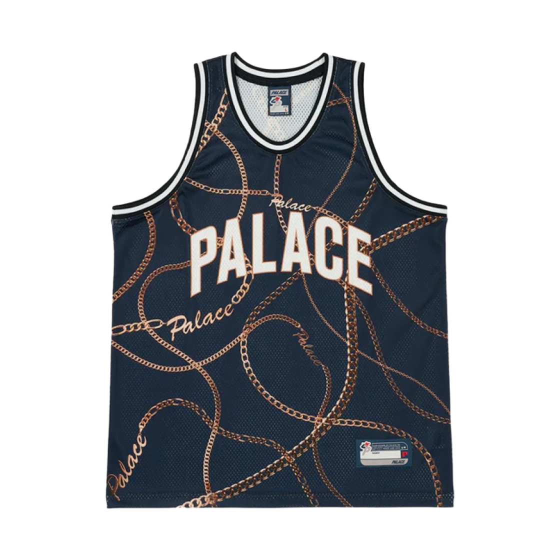 팔라스 메쉬 리버소 보더 베스트 블랙 - 24SS | Palace | KREAM