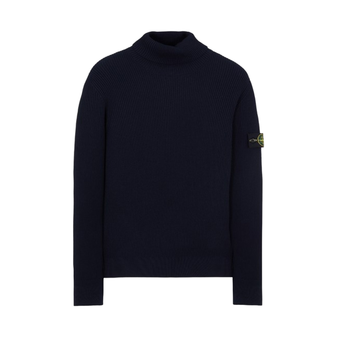 스톤 아일랜드 552C2 울 터틀넥 니트 네이비 블루 - 22FW(Stone Island 552C2 Wool Turtleneck Knit Navy Blue - 22FW) - 1