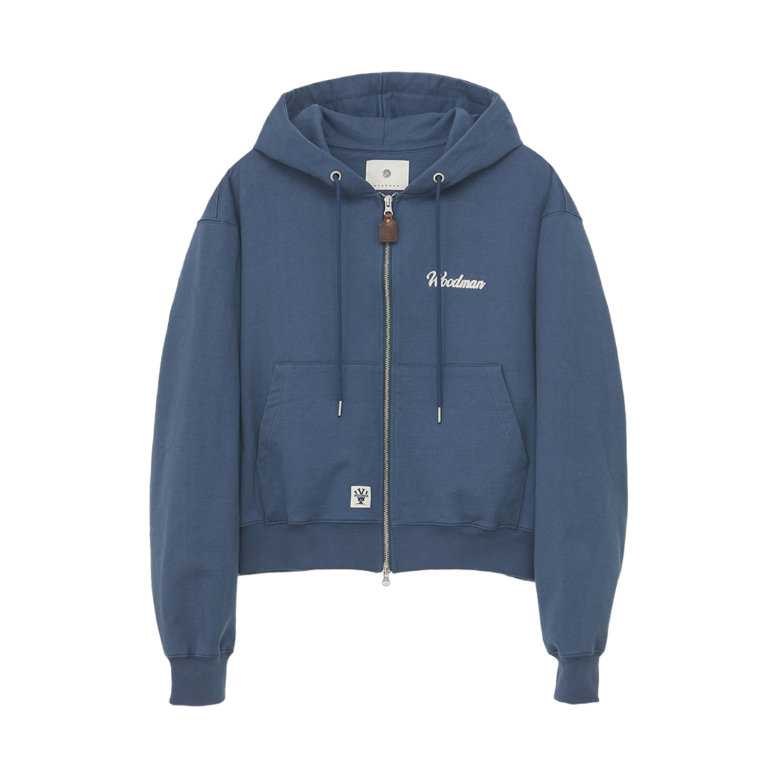 24FWOT01NA Woodman Forest Shorts Hood Zip Up Ash Blue