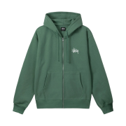 Stussy Basic Stussy Zip Hoodie Green 2022