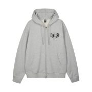 Deus Ex Machina College Address Hoodie Zip Up M Grey