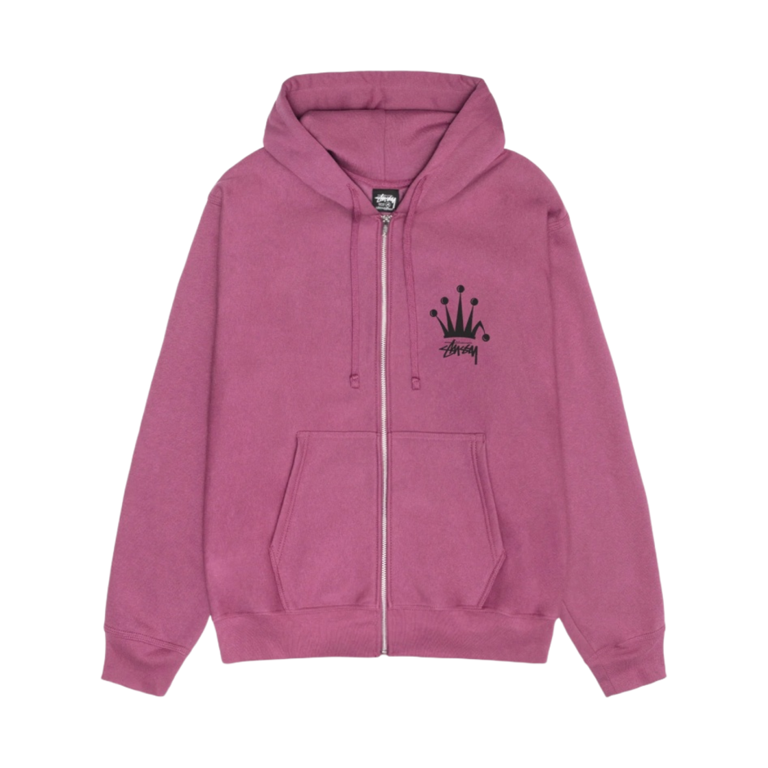 스투시 리갈 크라운 후드 집업 베리(Stussy Regal Crown Zip Hoodie Berry) - 2