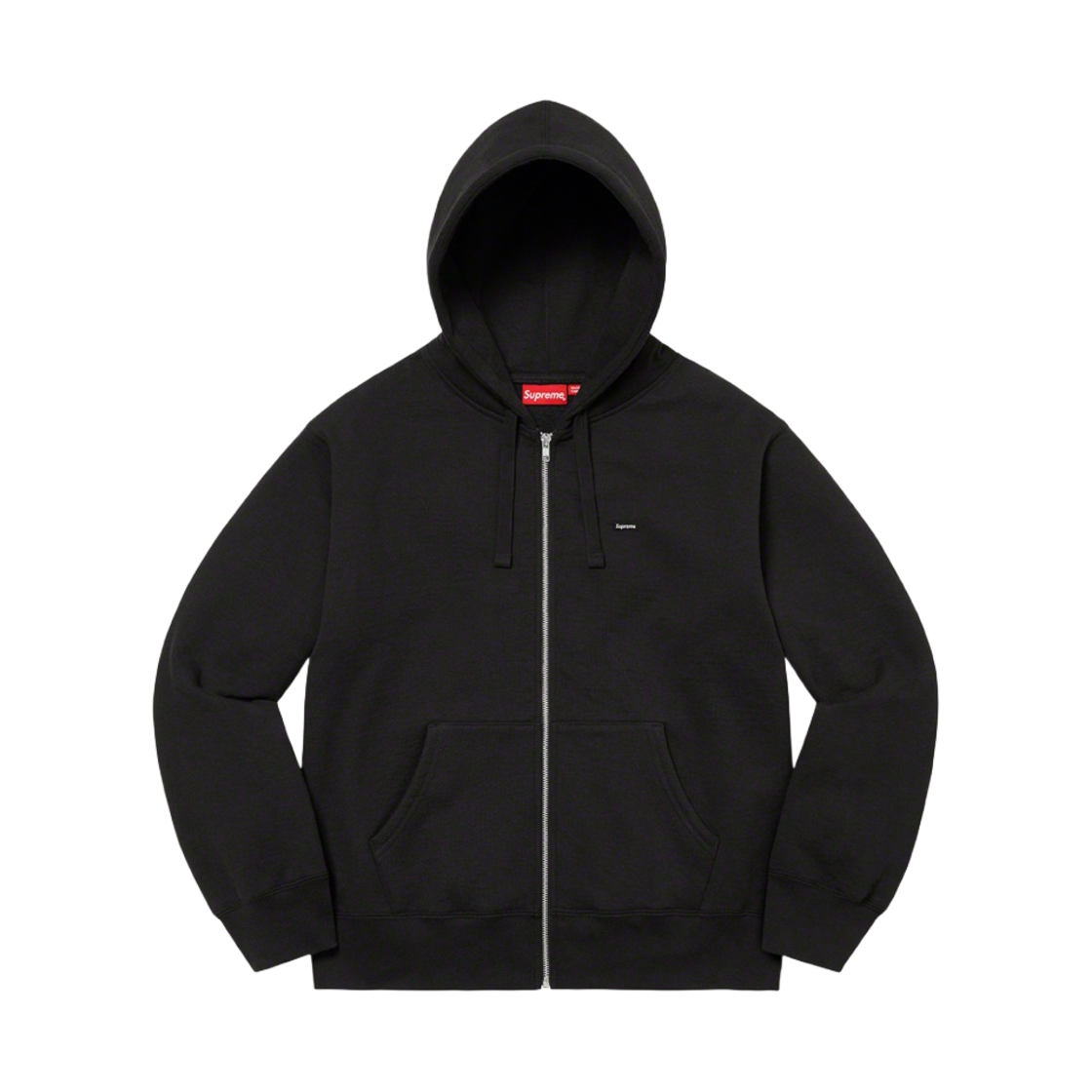 슈프림 스몰 박스 드로우코드 집업 후드 스웨트셔츠 블랙 - 22FW(Supreme Small Box Drawcord Zip Up Hooded Sweatshirt Black - 22FW) - 1