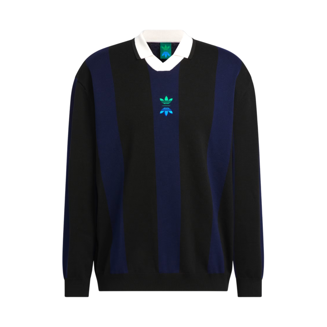 IT0142 Adidas Rolling Links Long Sleeve Polo Shirt Black - US Sizing