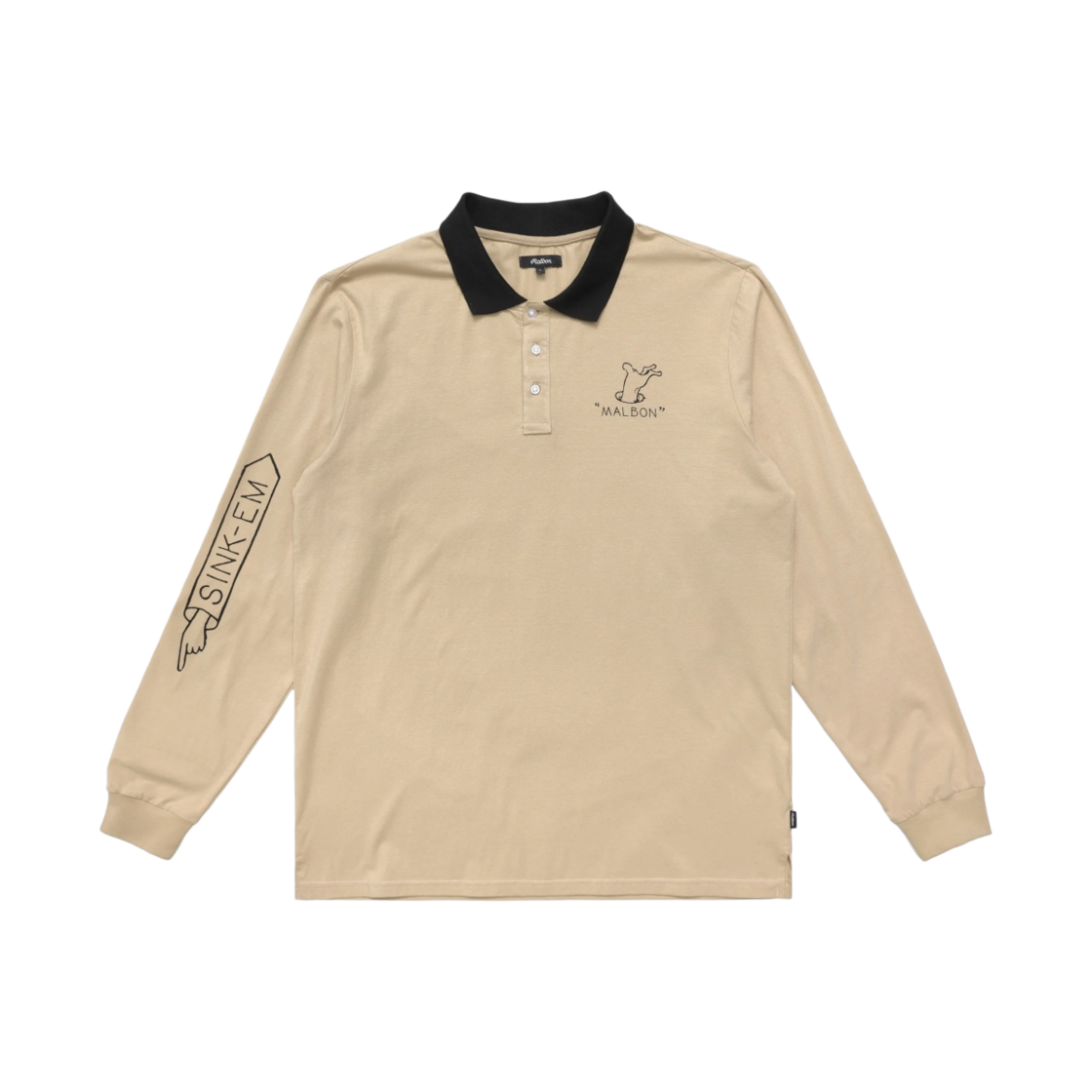 말본 골프 실크 엠 롱슬리브 폴로 치노(Malbon Golf Sink Em Long Sleeve Polo Chino)