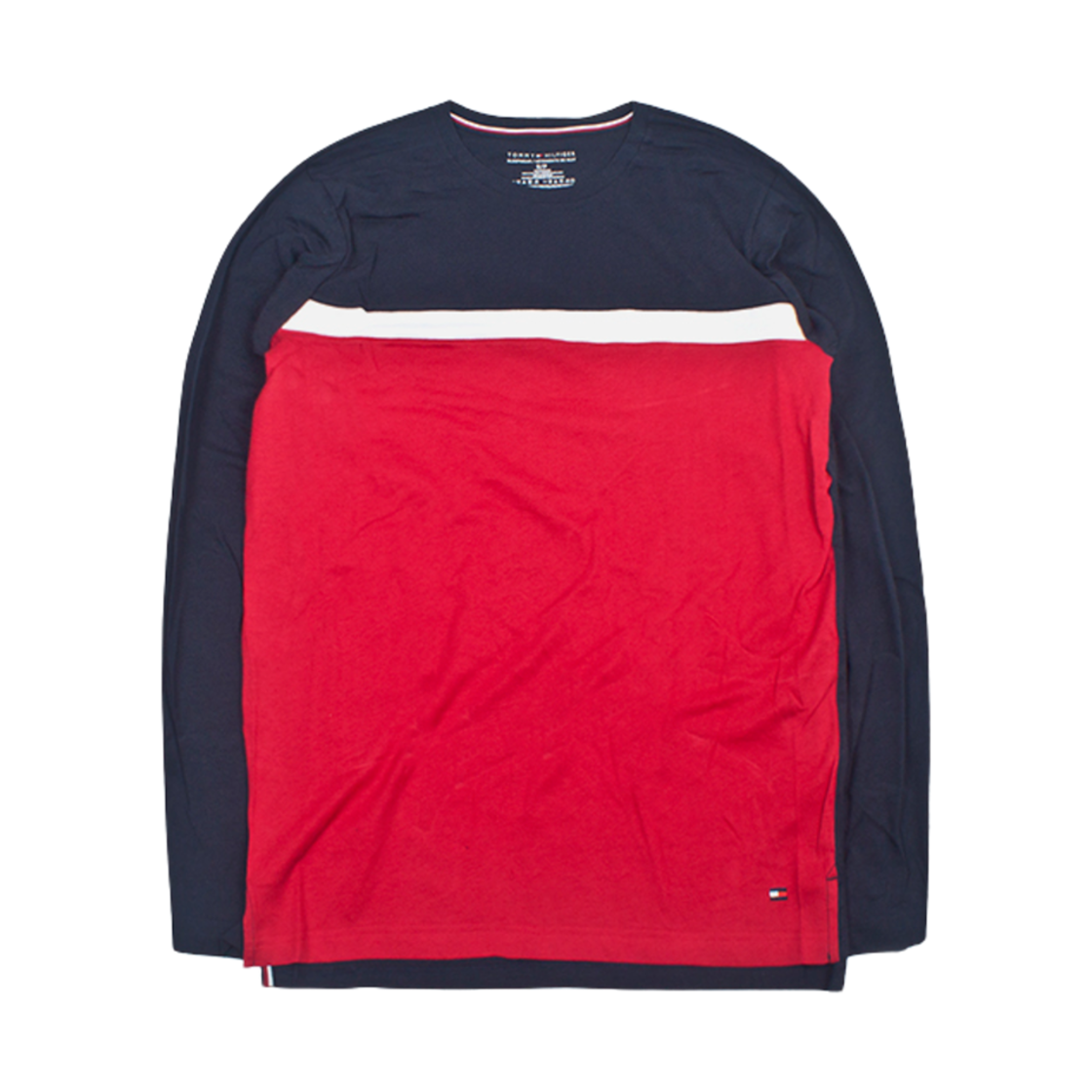 타미 힐피거 캠퍼스 롱슬리브 티셔츠 다크 네이비(Tommy Hilfiger Campus Long Sleeve T-Shirt Dark Navy)