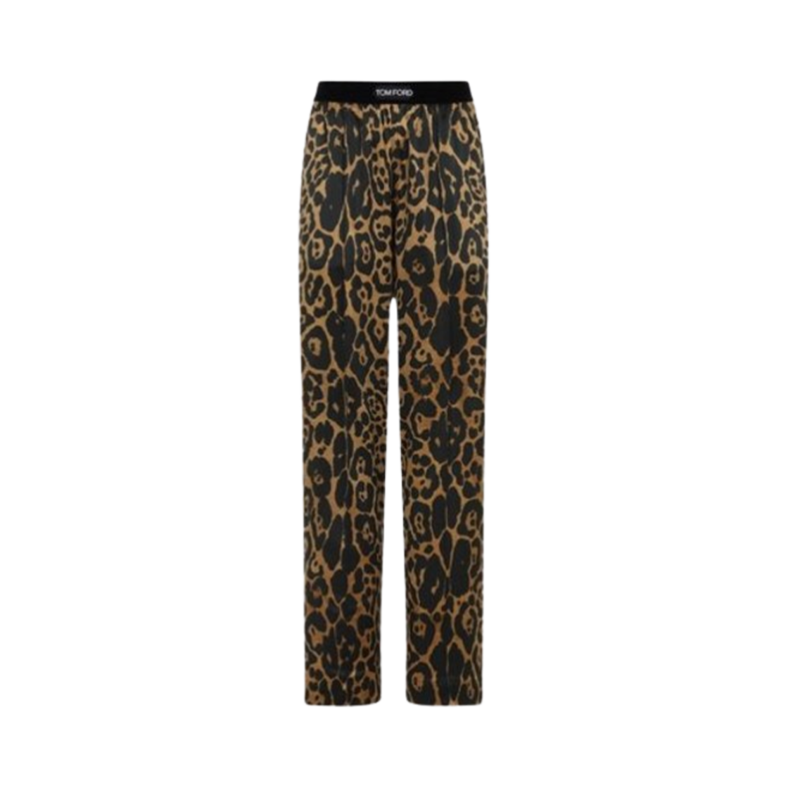 PAW397-FAP225-KB359 (W) Tom Ford Print Wide Pants Leopard