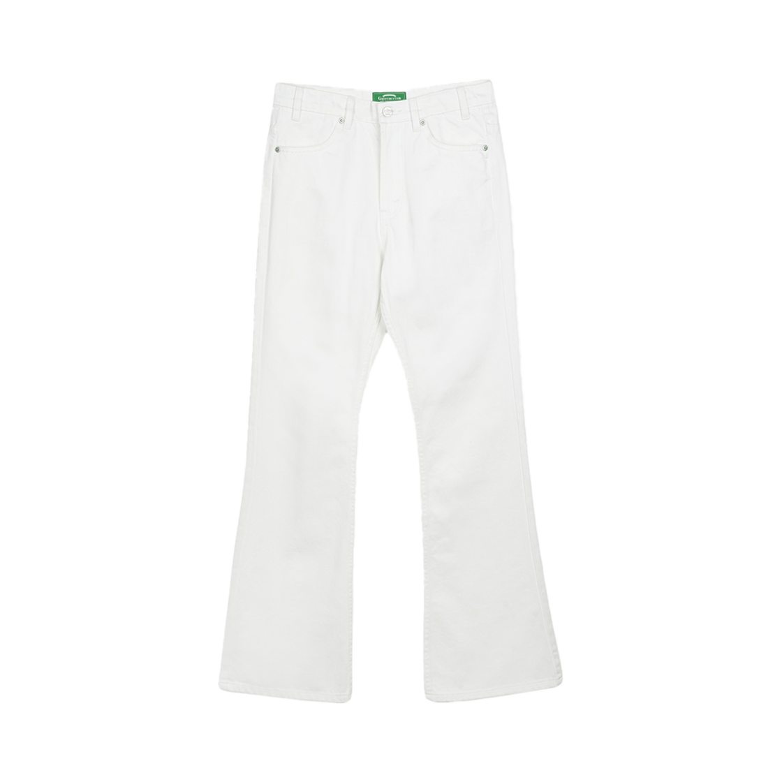 GBP00000ZF_24 Greenbutter Boot-Cut Denim Pants Ivory