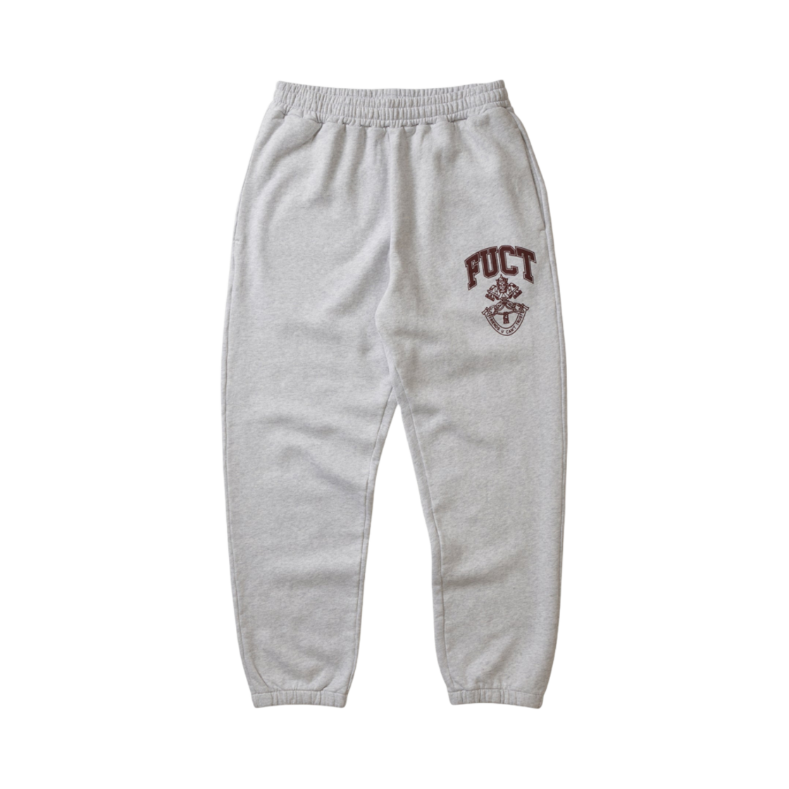 퍽트 바티칸 시티 크레스트 스웨트팬츠 그레이 - 24SS(Fuct Vatican City Crest Sweatpants Grey - 24SS)