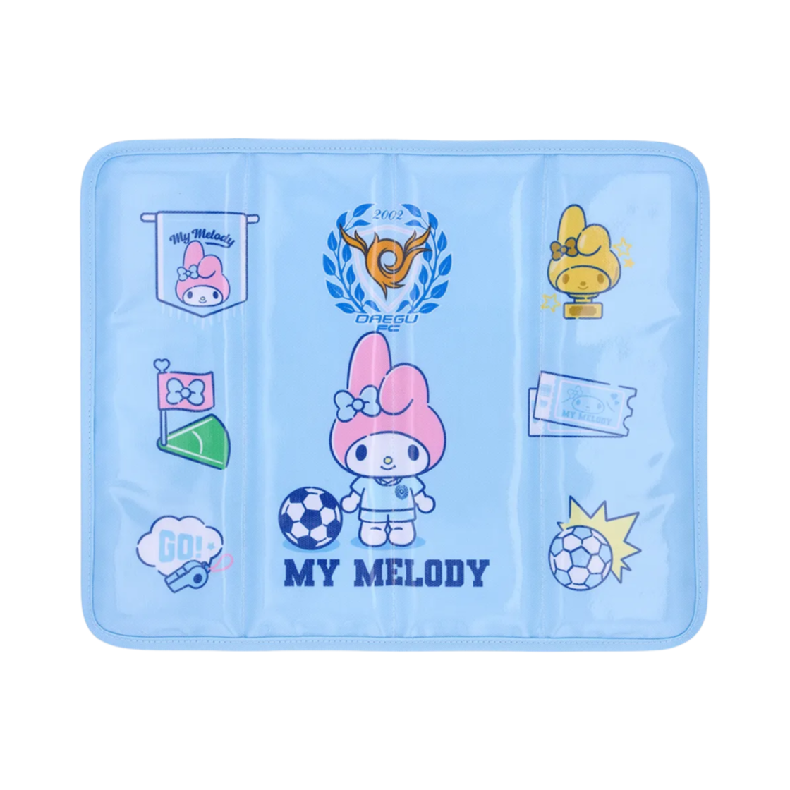 K 리그 x 산리오 캐릭터즈 2025 4단 접이식 방석 마이 멜로디 대구 FC 블루(K League x Sanrio Characters 2025 4 Stage Folding Cushion My Melody Daegu FC Blue)