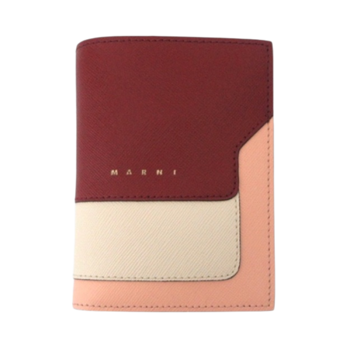 마르니 사피아노 반지갑 차이나 레드 쉘(Marni Saffiano Bi-Fold Wallet China Red Shell) - 1