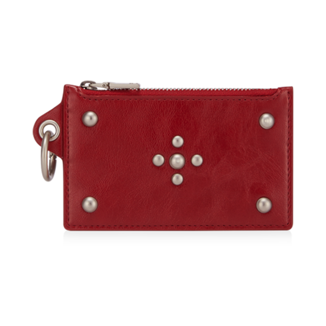 1050009 FINDKAPOOR Stud Card Wallet Red