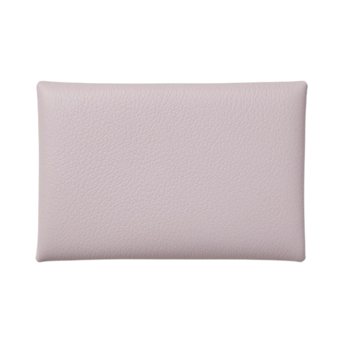 H064954CK09 Hermes Calvi Card Holder Evercolor & Palladium Mauve Pale