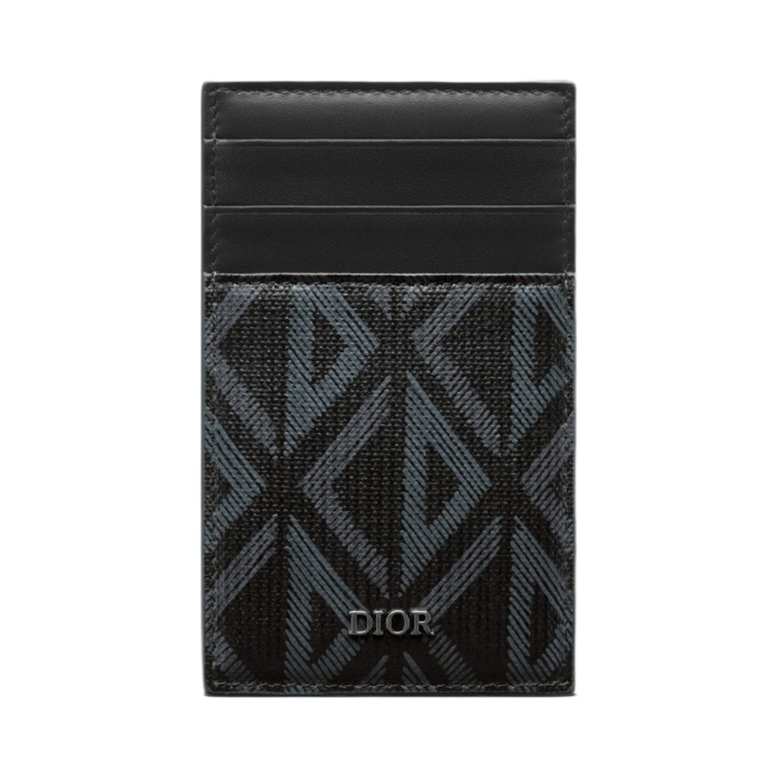 디올 카드 홀더 빌 클립 블랙 CD 다이아몬드 캔버스(Dior Card Holder Bill Clip Black CD Diamond Canvas) - 1