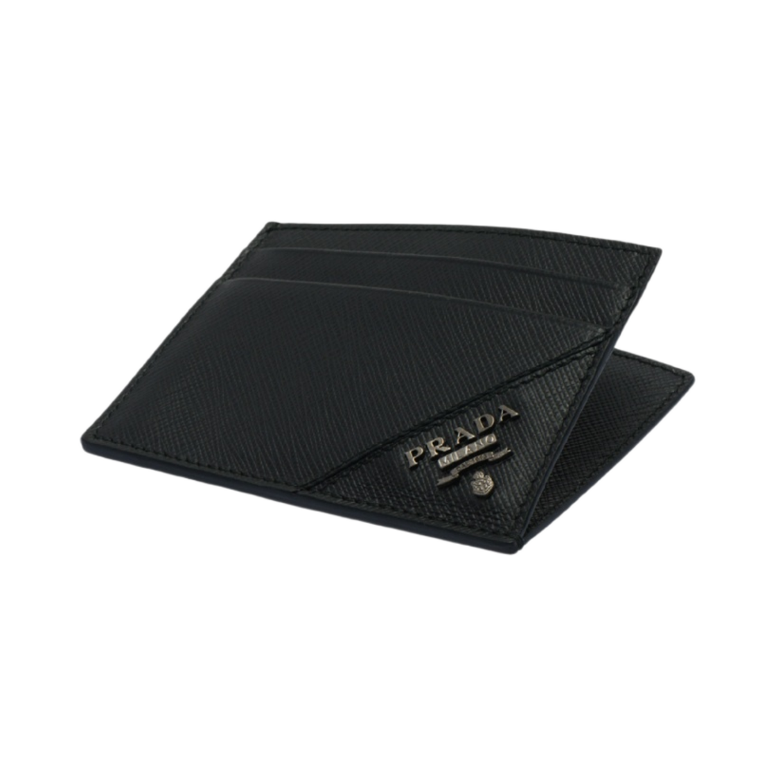 프라다 사피아노 레더 카드 홀더 블랙(Prada Saffiano Leather Card Holder Black) - 2