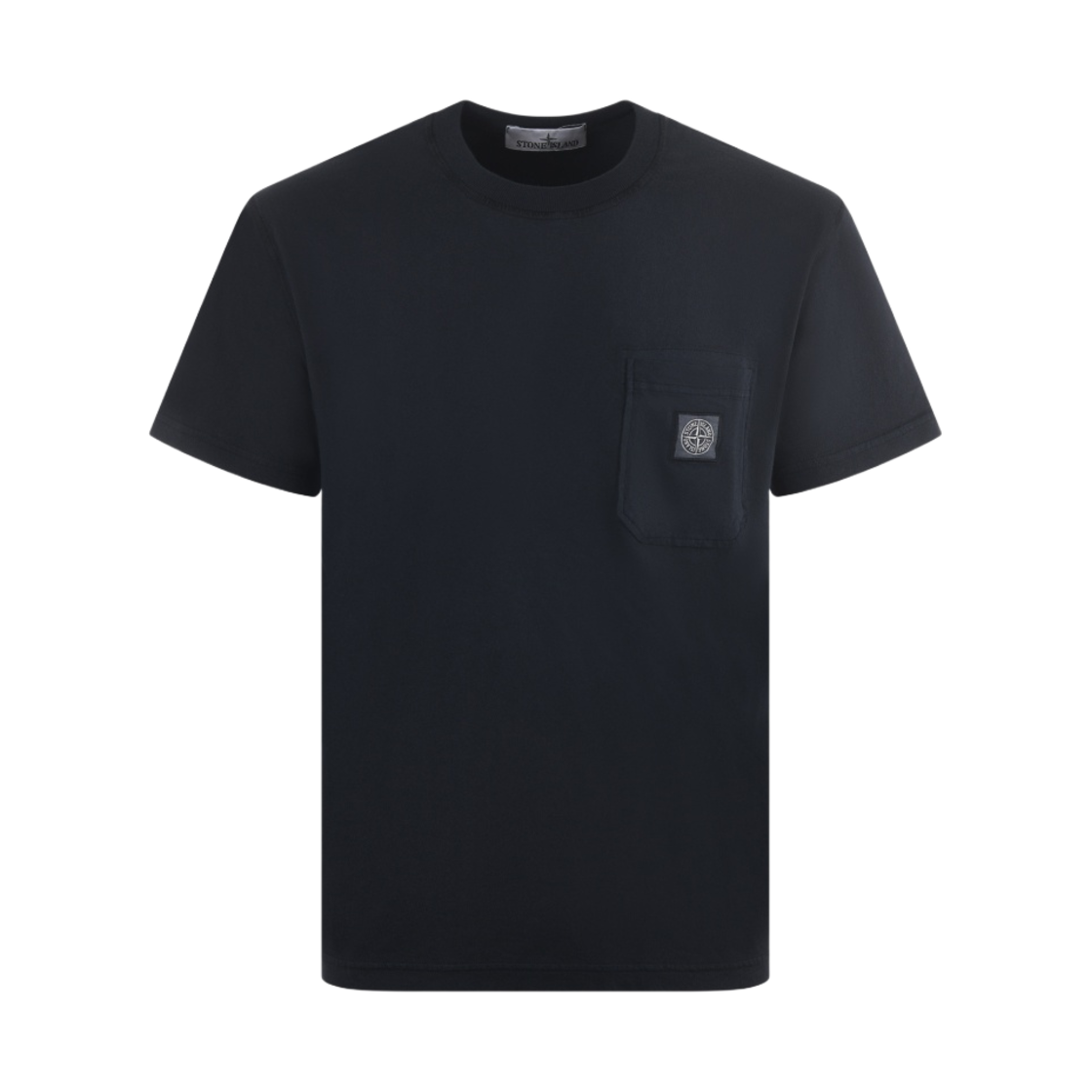 101521957-A0020 Stone Island 21957 Organic Cotton Jersey Fissato Effect T-Shirt Navy Blue - 23SS