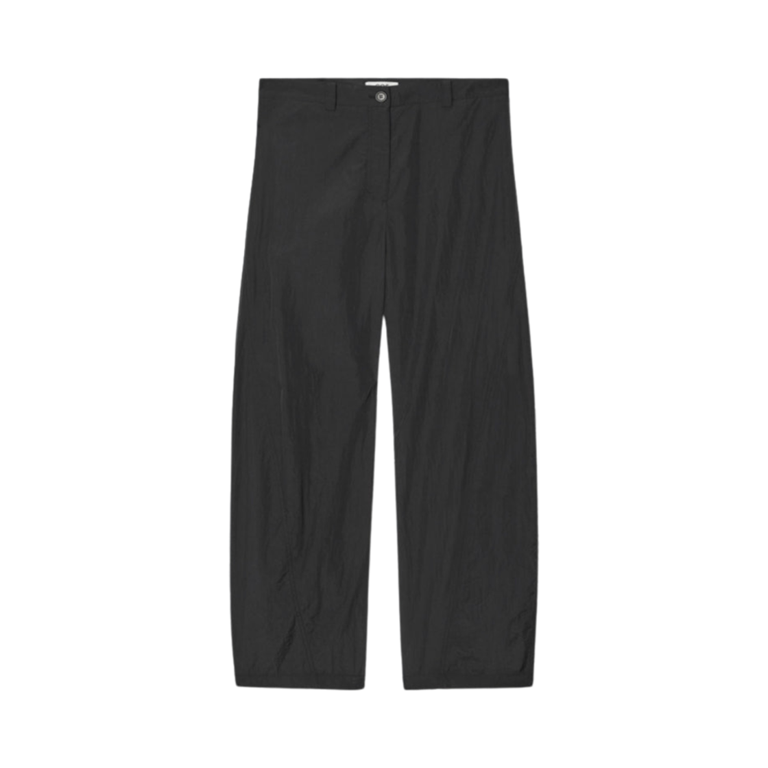 1245358001 (W) COS Deconstructed Nylon Barrel Leg Trousers Black