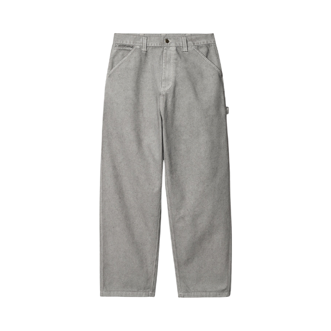 칼하트 WIP 월튼 캔버스 OG 루즈 핏 싱글 니 팬츠 왁스 블랙스미스