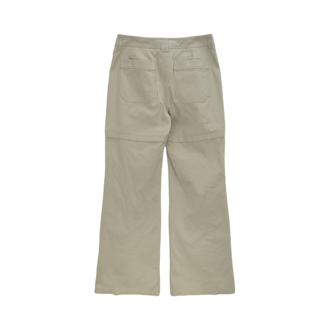 (W) 마뗑킴 지퍼 포인트 부츠컷 팬츠 베이지((W) Matin Kim Zipper Point Boots Cut Pants Beige) - 2