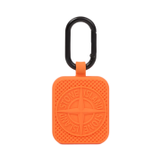 Stone Island 9800004 Rubberised Silicone Airtag Holder with Carabiner Orange - 25SS