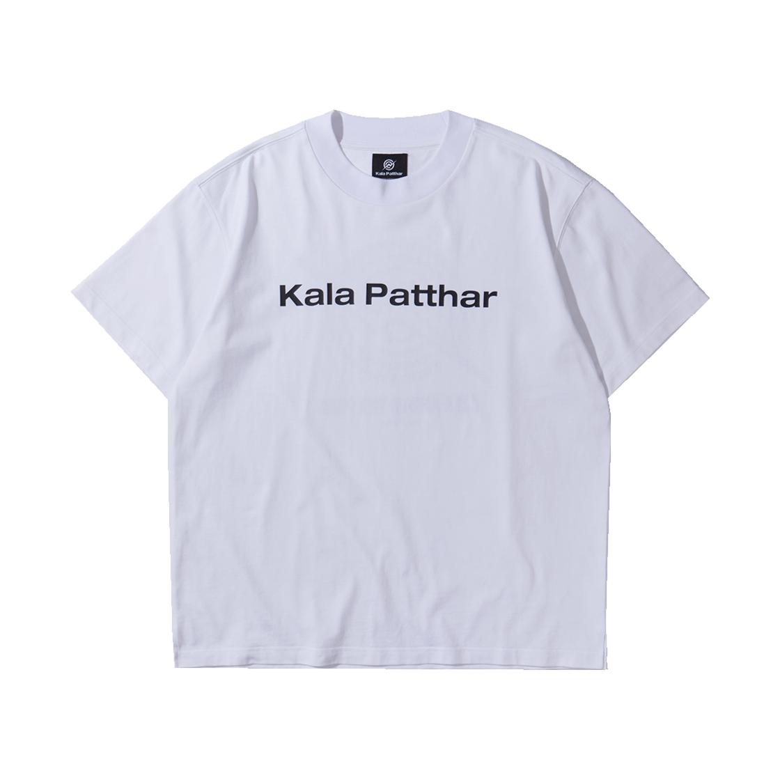 KB2RT1354MWH KALA PATTHAR Signature Logo Loose Fit T-Shirt White