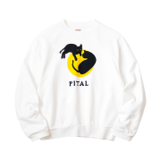 Kapital Eco Fleece Crew Sweatshirt White