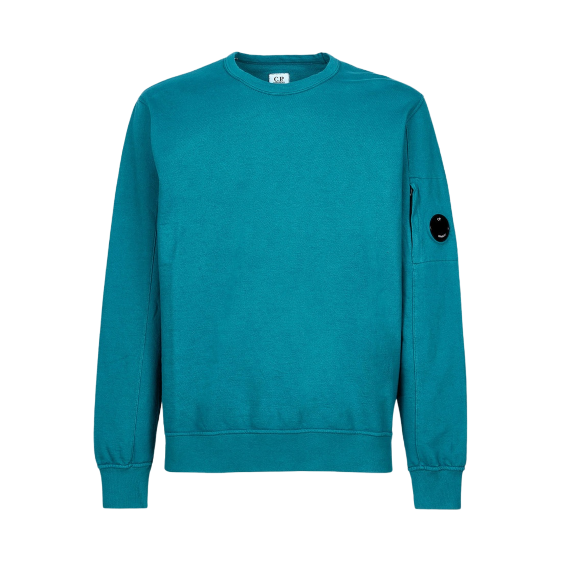 C.P. 컴퍼니 라이트 플리스 스웨트셔츠 쉐이디드 스프루스 블루 - 22FW(C.P. Company Light Fleece Sweatshirt Shaded Spruce Blue - 22FW) - 1