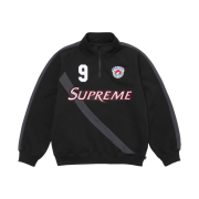 Supreme Equipe Half Zip Sweatshirt Black - 24SS