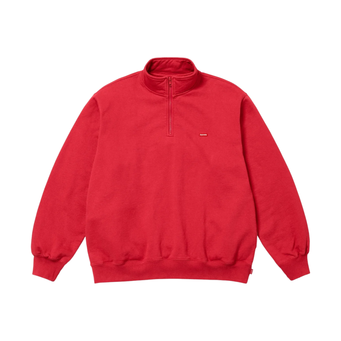 - Supreme Small Box Half Zip Pullover Red - 25SS