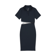 (W) Nike x Jacquemus NRG Short Sleeve Polo Dress Dark Obsidian - Asia