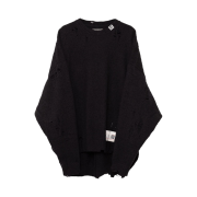 Maison Mihara Yasuhiro Wide Back Knit Sweater Black